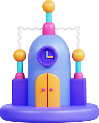 time machine 3d icon